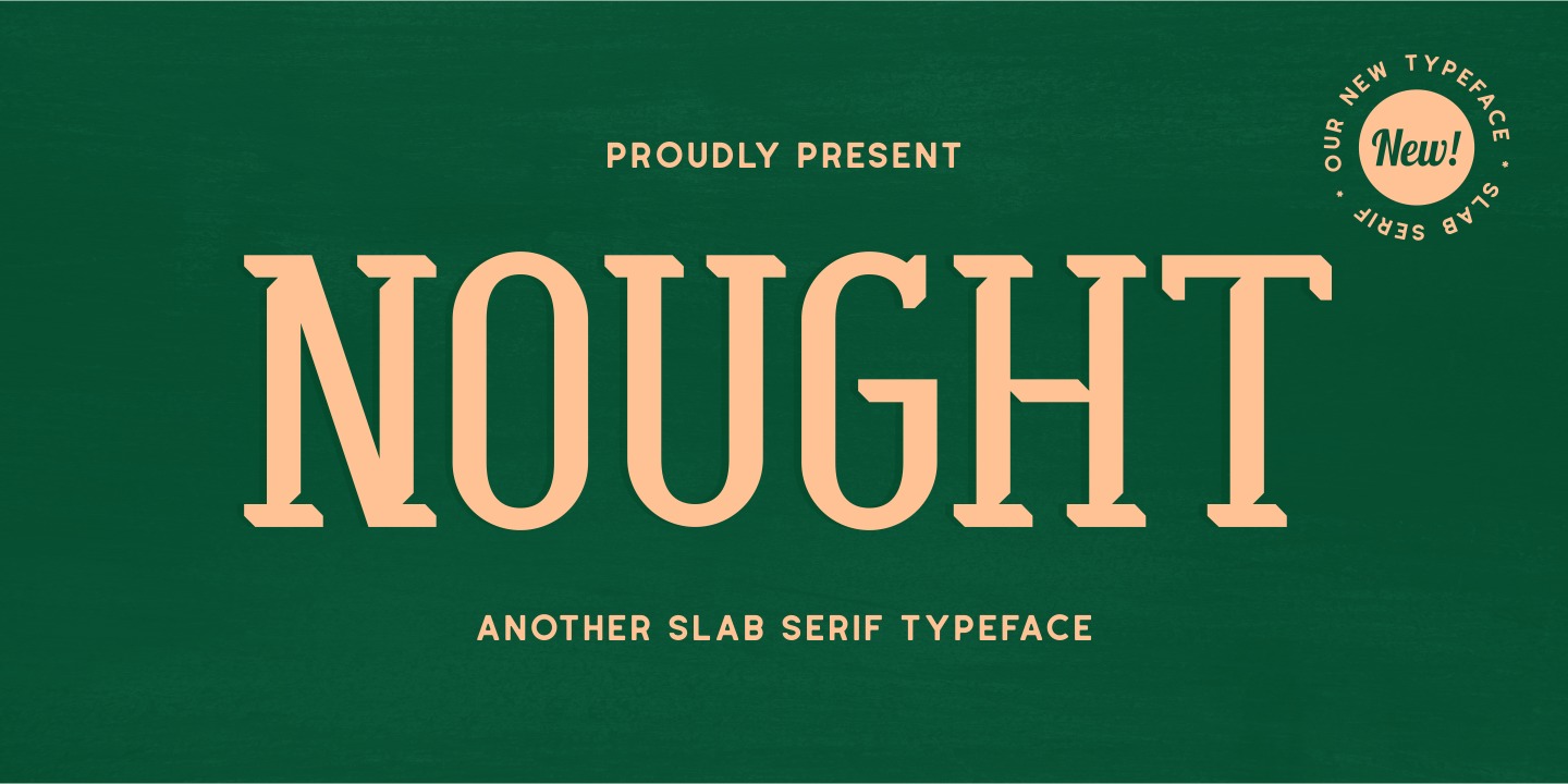 Nought Font preview